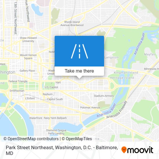 Park Street Northeast map