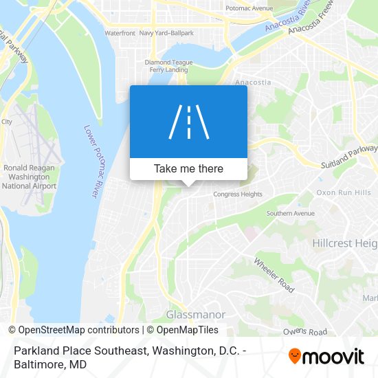 Parkland Place Southeast map