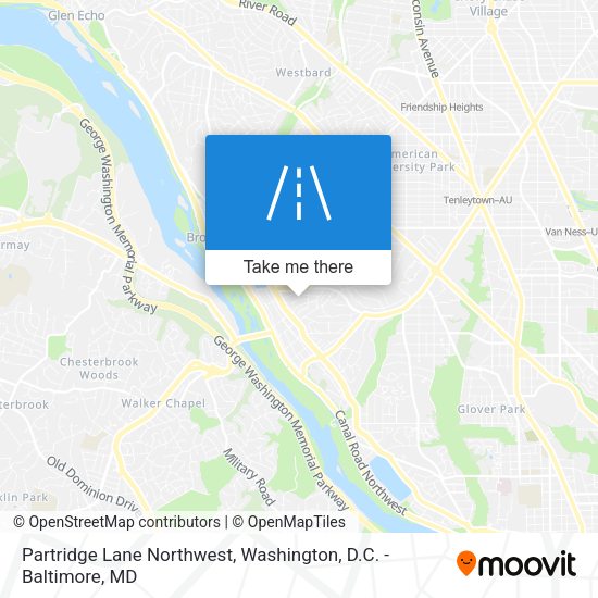 Partridge Lane Northwest map