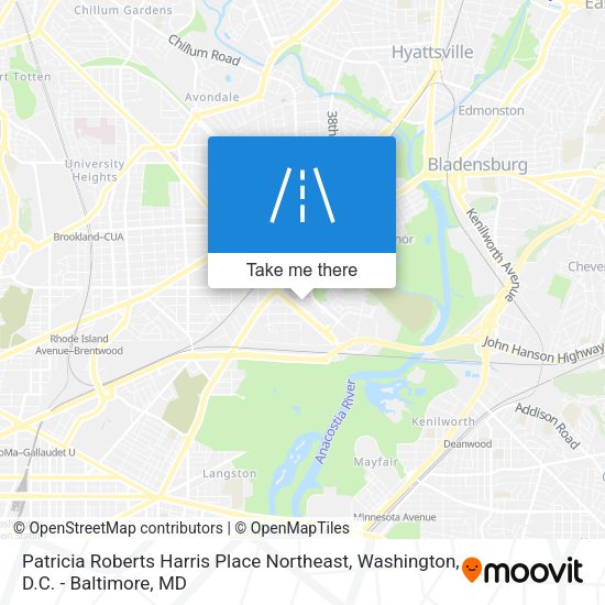 Patricia Roberts Harris Place Northeast map