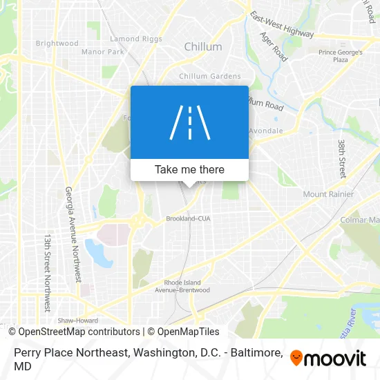 Perry Place Northeast map
