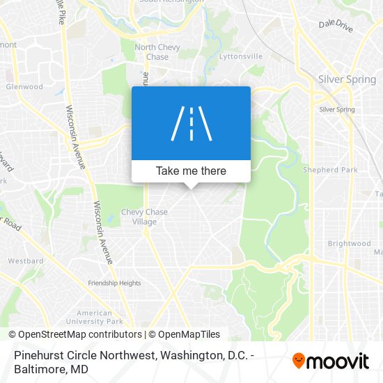 Mapa de Pinehurst Circle Northwest