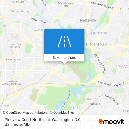 Mapa de Pineview Court Northeast