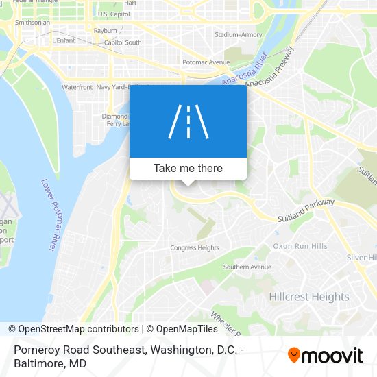 Mapa de Pomeroy Road Southeast