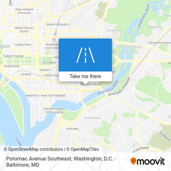 Potomac Avenue Southeast map