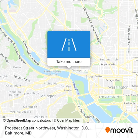 Prospect Street Northwest map
