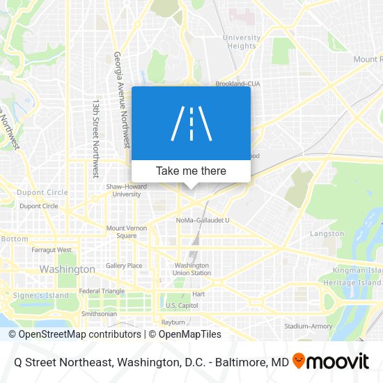 Q Street Northeast map