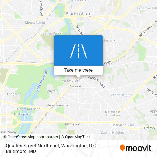 Quarles Street Northeast map