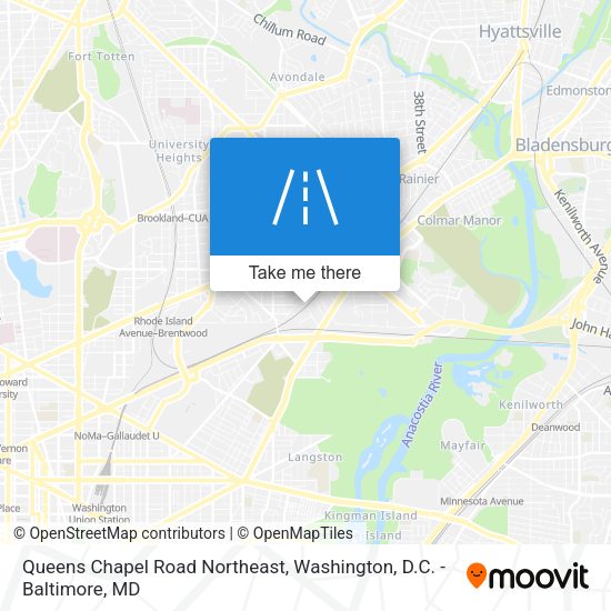 Queens Chapel Road Northeast map