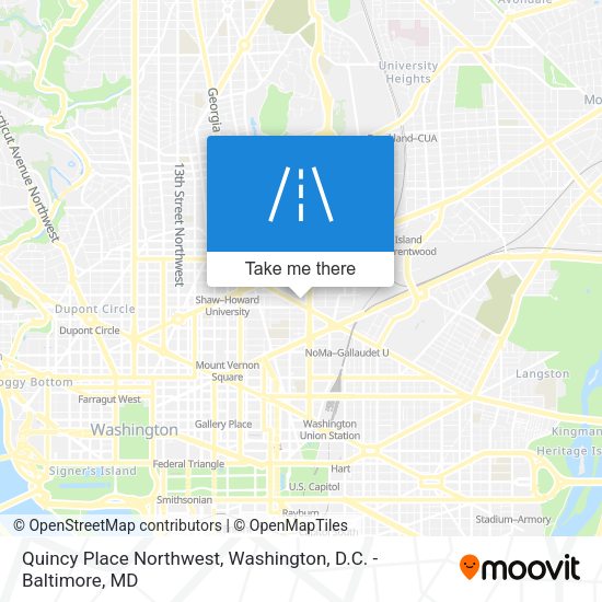 Quincy Place Northwest map