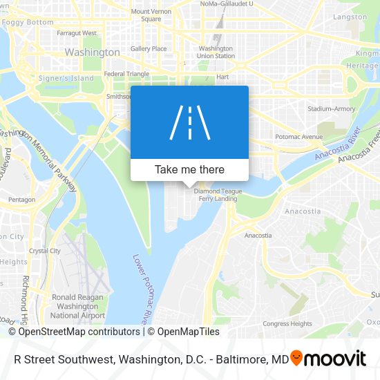 R Street Southwest map