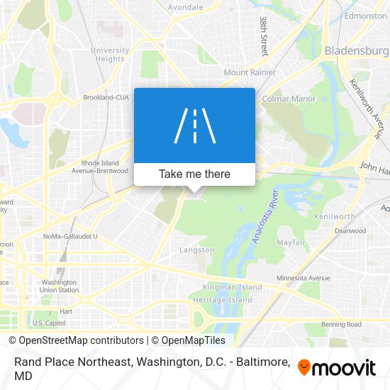 Mapa de Rand Place Northeast