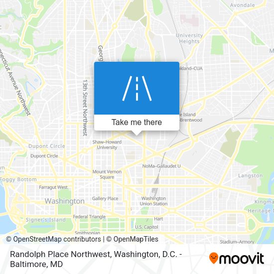 Randolph Place Northwest map