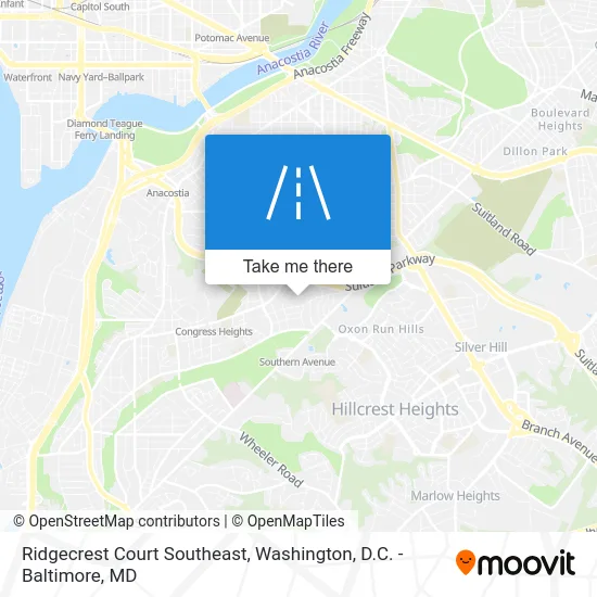 Ridgecrest Court Southeast map