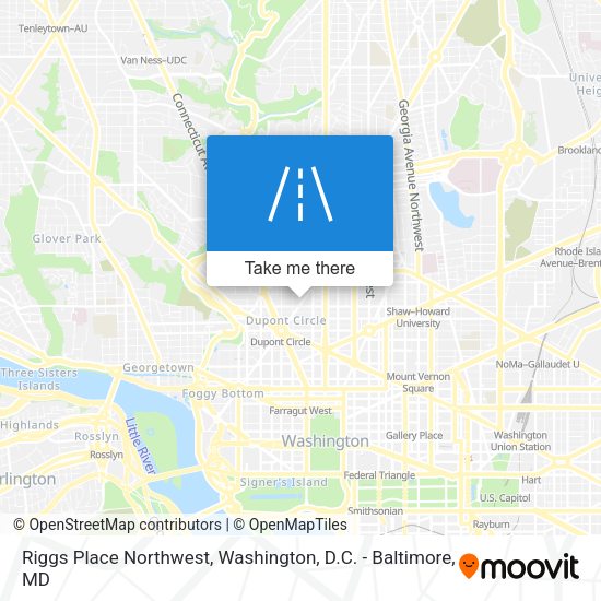 Mapa de Riggs Place Northwest