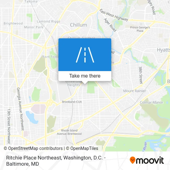 Ritchie Place Northeast map