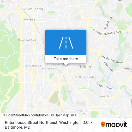 Rittenhouse Street Northeast map