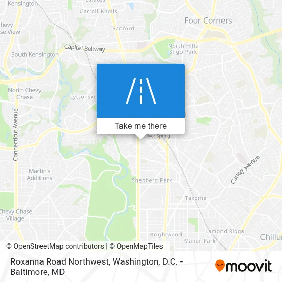 Roxanna Road Northwest map