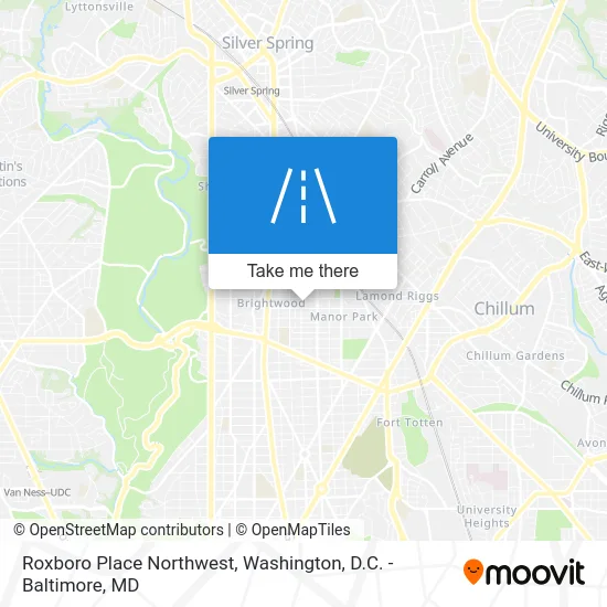 Roxboro Place Northwest map