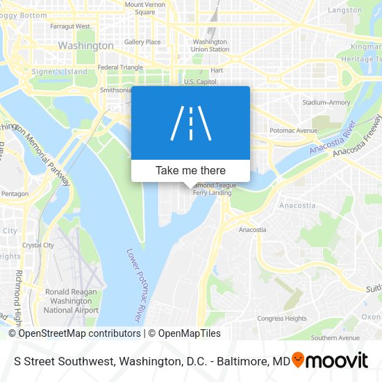 Mapa de S Street Southwest