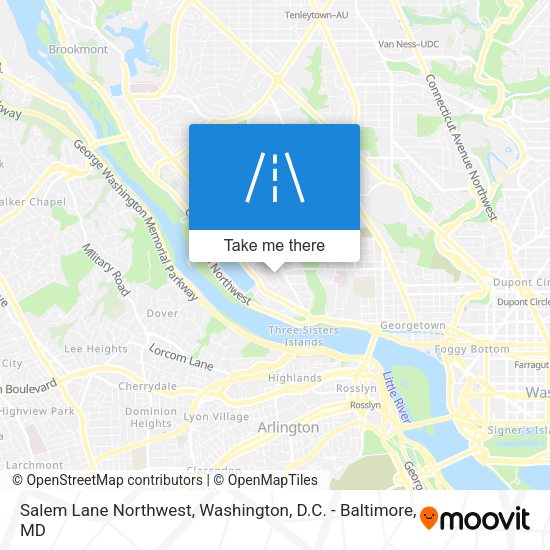 Salem Lane Northwest map