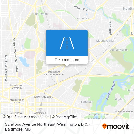 Saratoga Avenue Northeast map
