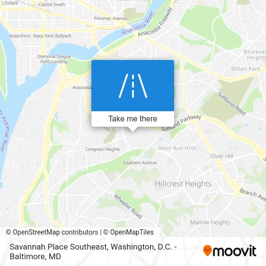 Savannah Place Southeast map