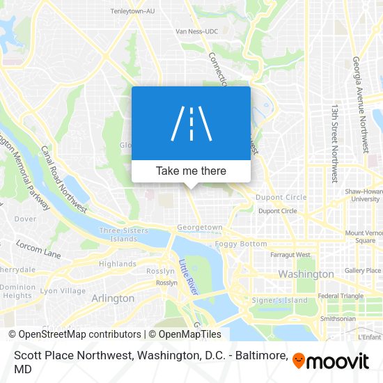Scott Place Northwest map