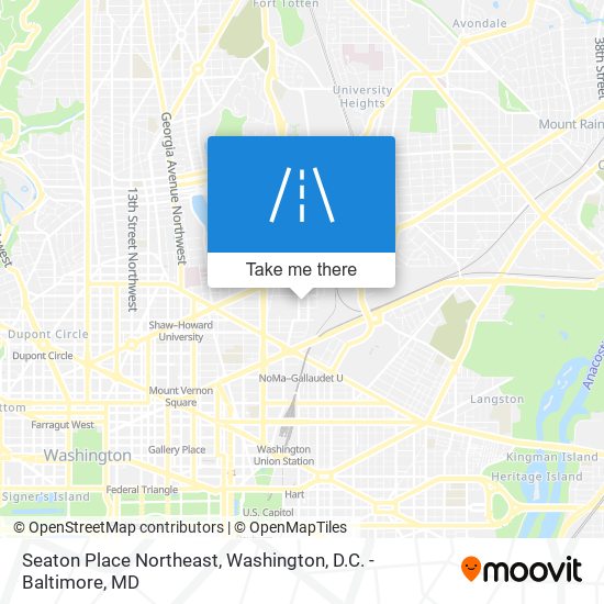 Seaton Place Northeast map