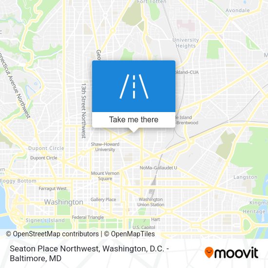 Seaton Place Northwest map