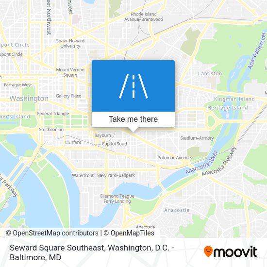 Seward Square Southeast map