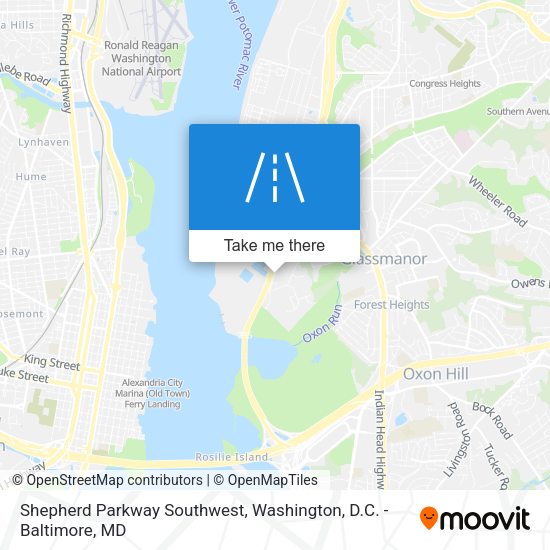 Mapa de Shepherd Parkway Southwest