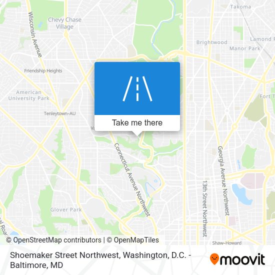 Mapa de Shoemaker Street Northwest
