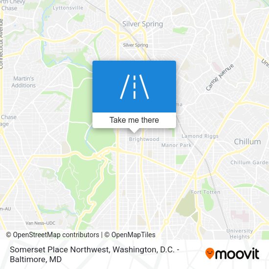 Mapa de Somerset Place Northwest