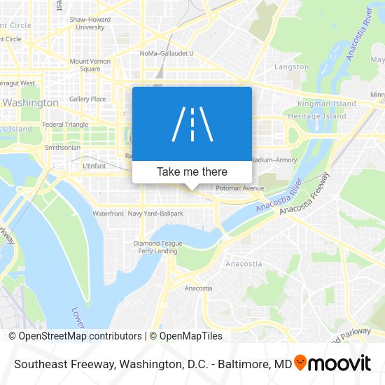 Southeast Freeway map