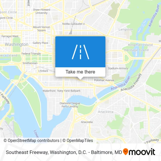 Southeast Freeway map