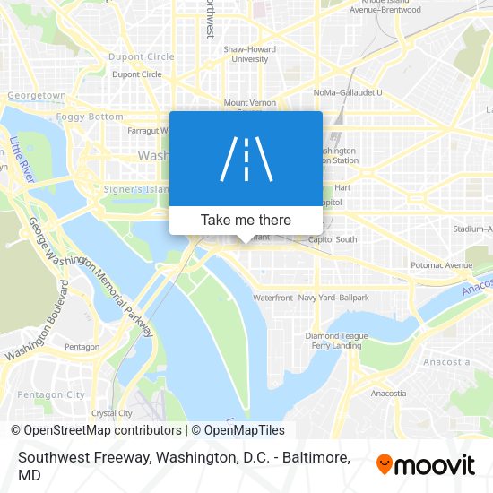 Southwest Freeway map