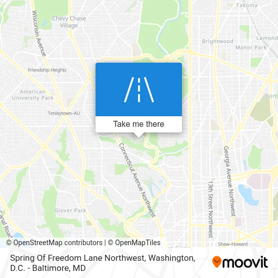 Spring Of Freedom Lane Northwest map