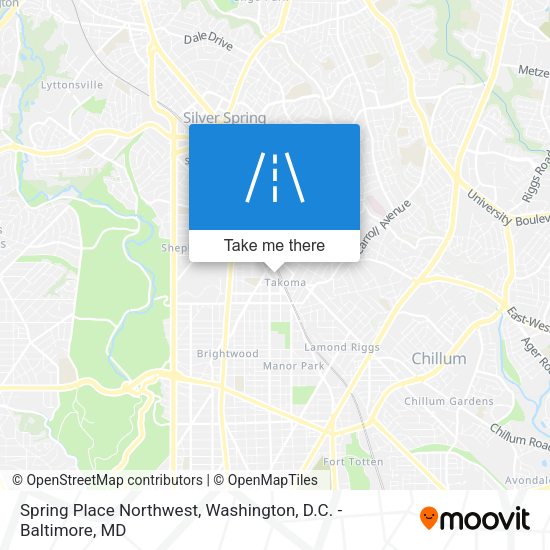 Mapa de Spring Place Northwest