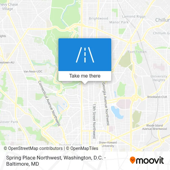 Spring Place Northwest map