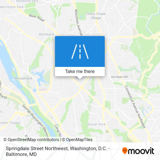 Springdale Street Northwest map