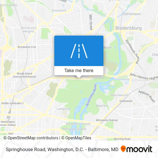 Springhouse Road map