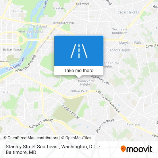 Stanley Street Southeast map