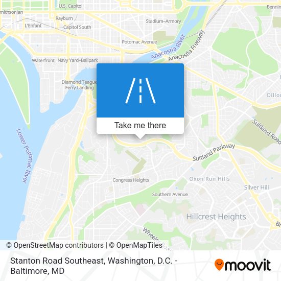 Mapa de Stanton Road Southeast