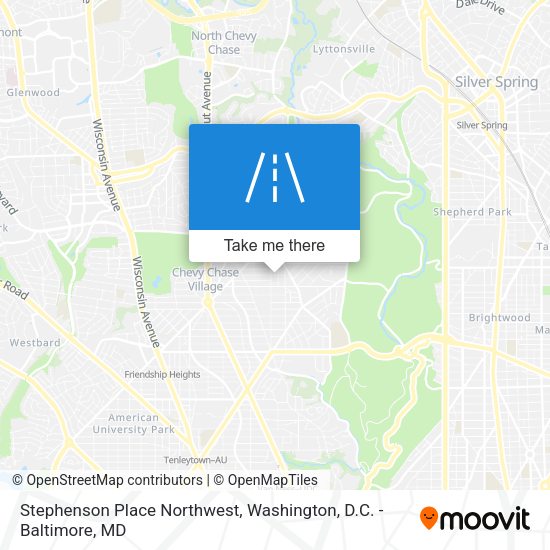 Mapa de Stephenson Place Northwest