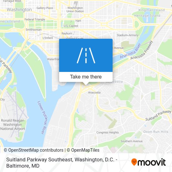 Mapa de Suitland Parkway Southeast