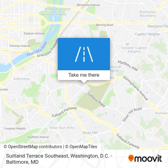 Suitland Terrace Southeast map