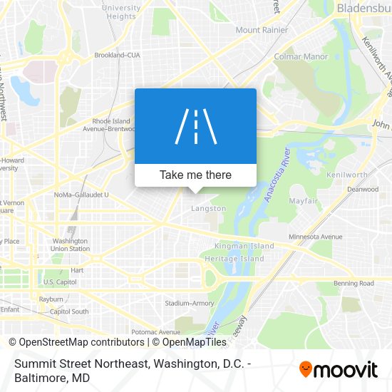 Summit Street Northeast map