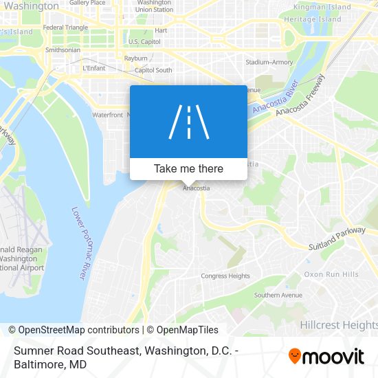 Sumner Road Southeast map