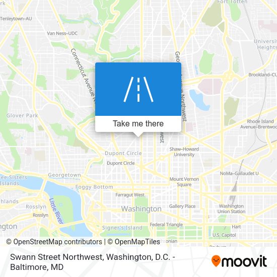 Swann Street Northwest map